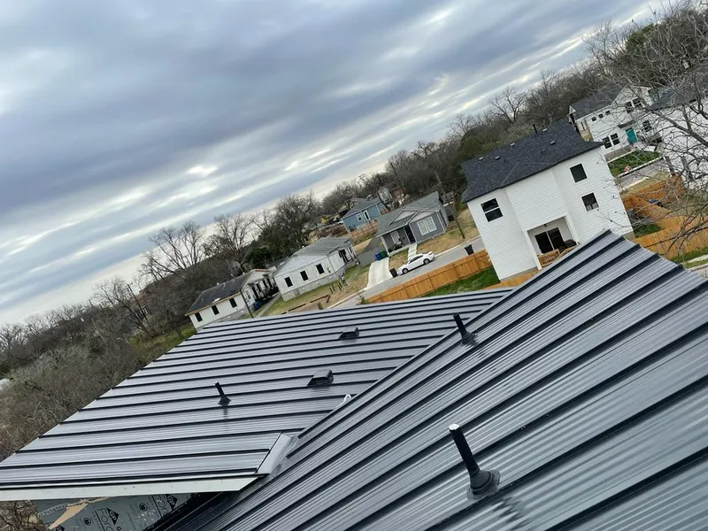 Standing seam metal roof panels with vents for Skylight Repair in Pleasant Run